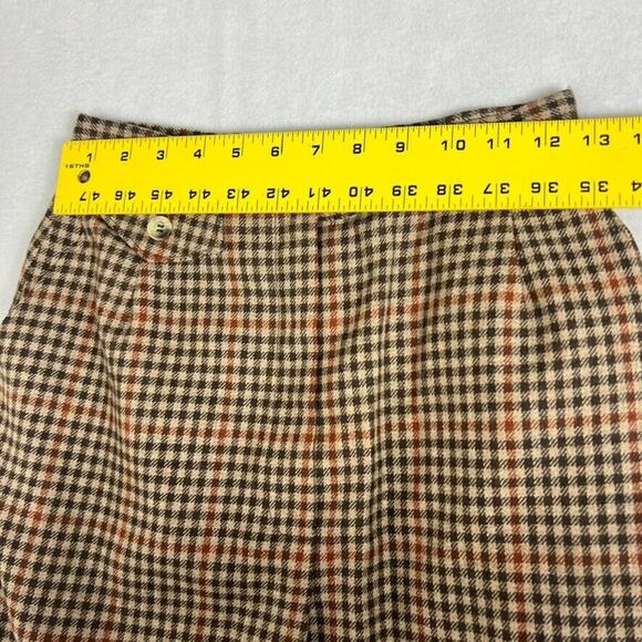 EVAN PICONE Skirt Women 10 Pleated Wool Blend Pockets Zipper Vintage 70's - Picture 5 of 10